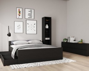 Кровать ОРИОН двухспальная с ортопедическим основанием 160х200, цвет Дуб Венге в Менделеевске - mendeleevsk.ok-mebel.com | фото 3