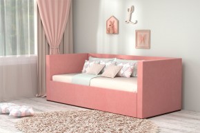 Кровать с ПМ (арт.030) (с/м 900*2000мм) (б/матр), ткань розовая в Менделеевске - mendeleevsk.ok-mebel.com | фото