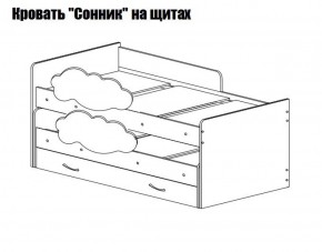 Кровать выкатная Соник (800*1900) в Менделеевске - mendeleevsk.ok-mebel.com | фото 2