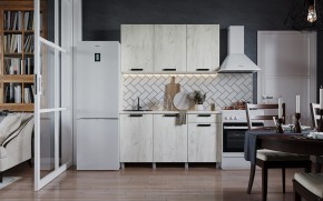 Кухня ДИОР 1500 (Белый/Дуб Крафт белый) в Менделеевске - mendeleevsk.ok-mebel.com | фото