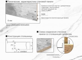 Кухонный фартук со столешницей (А-010) в едином стиле (3050 мм) в Менделеевске - mendeleevsk.ok-mebel.com | фото 6