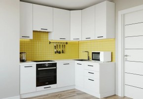 Кухонный гарнитур Белый Глянец 2200*1600 h950 (Стол. 38мм) в Менделеевске - mendeleevsk.ok-mebel.com | фото