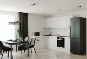 Кухонный гарнитур Белый Глянец 2600*1600 (Стол. 38мм) в Менделеевске - mendeleevsk.ok-mebel.com | фото