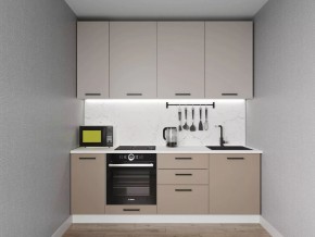 Кухонный гарнитур Каппучино 2200 h950 (Стол. 26мм) в Менделеевске - mendeleevsk.ok-mebel.com | фото