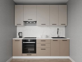 Кухонный гарнитур Каппучино 2400 h950 (Стол. 26мм) в Менделеевске - mendeleevsk.ok-mebel.com | фото