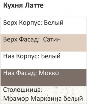 Кухонный гарнитур Латте 2800 (Стол. 26мм) в Менделеевске - mendeleevsk.ok-mebel.com | фото 3