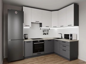 Кухонный гарнитур Меренга 2200*1600 h950 (Стол. 26мм) в Менделеевске - mendeleevsk.ok-mebel.com | фото