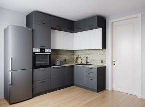 Кухонный гарнитур Меренга 2200*1700 (Стол. 26мм) в Менделеевске - mendeleevsk.ok-mebel.com | фото