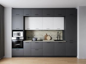 Кухонный гарнитур Меренга 3400 (Стол. 38мм) в Менделеевске - mendeleevsk.ok-mebel.com | фото
