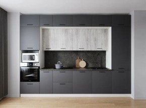 Кухонный гарнитур Санторини 3400 (Стол. 38мм) в Менделеевске - mendeleevsk.ok-mebel.com | фото