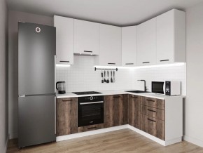Кухонный гарнитур Старое Дерево 2200*1600 h950 (Стол. 38мм) в Менделеевске - mendeleevsk.ok-mebel.com | фото