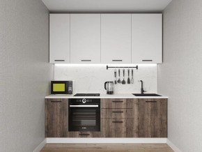 Кухонный гарнитур Старое Дерево 2200 h950 (Стол. 38мм) в Менделеевске - mendeleevsk.ok-mebel.com | фото