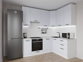 Кухонный гарнитур угловой Смоки 2200*1600 h950 (Стол. 38мм) в Менделеевске - mendeleevsk.ok-mebel.com | фото