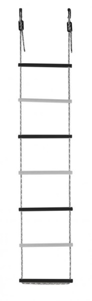 Лестница веревочная 7 перекладин цв.черный, белый D=25  в Менделеевске - mendeleevsk.ok-mebel.com | фото 1