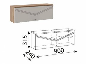 Лимба (гостиная) М10 Шкаф навесной малый в Менделеевске - mendeleevsk.ok-mebel.com | фото