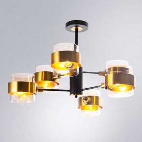 Люстра на штанге Arte Lamp Carlo A8205SP-6BK в Менделеевске - mendeleevsk.ok-mebel.com | фото 2