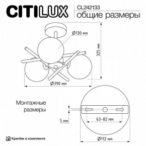 Люстра на штанге Citilux Ronny CL242133 в Менделеевске - mendeleevsk.ok-mebel.com | фото 7