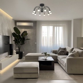 Люстра на штанге Eurosvet Ragno 90035/10 LED черный в Менделеевске - mendeleevsk.ok-mebel.com | фото 5