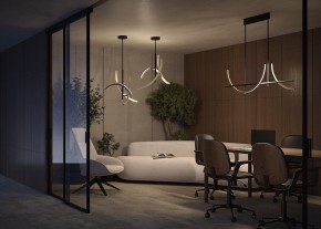 Люстра на штанге Maytoni Wabi MOD428PL-L27BK в Менделеевске - mendeleevsk.ok-mebel.com | фото 6