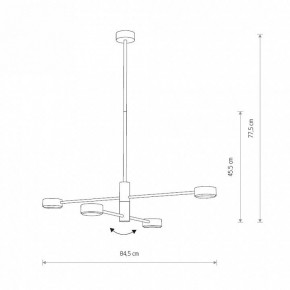 Люстра на штанге Nowodvorski Orbit 7941 в Менделеевске - mendeleevsk.ok-mebel.com | фото 2