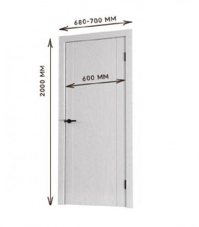 Межкомнатная дверь Bolivar Каньон браун (комплект) 600 в Менделеевске - mendeleevsk.ok-mebel.com | фото