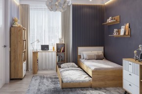 МИЛАН Детская (Дуб Золотой/Белый матовый) в Менделеевске - mendeleevsk.ok-mebel.com | фото 47