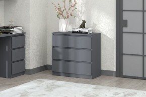 МС "Хилтон" Комод №2 800 (3 ящ.) графит в Менделеевске - mendeleevsk.ok-mebel.com | фото