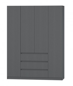 МС "Хилтон" Шкаф №1 1600 (Графит) в Менделеевске - mendeleevsk.ok-mebel.com | фото 2
