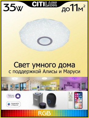 Накладной светильник Citilux Диамант Смарт CL713A30G в Менделеевске - mendeleevsk.ok-mebel.com | фото 3