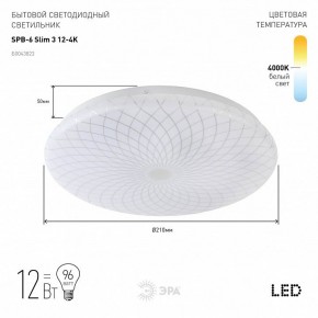 Накладной светильник Эра Slim SPB-6 Slim 3 12-4K в Менделеевске - mendeleevsk.ok-mebel.com | фото 2