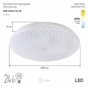 Накладной светильник Эра Slim SPB-6 Slim 3 24-4K в Менделеевске - mendeleevsk.ok-mebel.com | фото 2