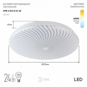 Накладной светильник Эра Slim SPB-6 Slim 8 24-4K в Менделеевске - mendeleevsk.ok-mebel.com | фото 2
