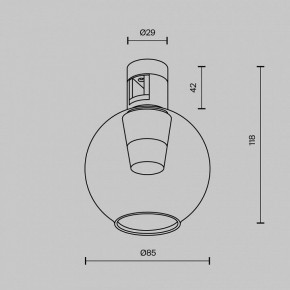 Накладной светильник Maytoni Bubble TR148-1-3W3K-PT в Менделеевске - mendeleevsk.ok-mebel.com | фото 6