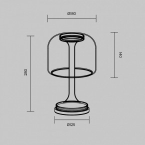 Настольная лампа декоративная Maytoni Spirito MOD286TL-L8W3K в Менделеевске - mendeleevsk.ok-mebel.com | фото 4