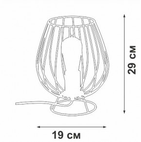 Настольная лампа декоративная Vitaluce V4296 V4296-0/1L в Менделеевске - mendeleevsk.ok-mebel.com | фото 3