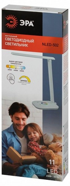 Настольная лампа офисная Эра  NLED-502-11W-W в Менделеевске - mendeleevsk.ok-mebel.com | фото 6