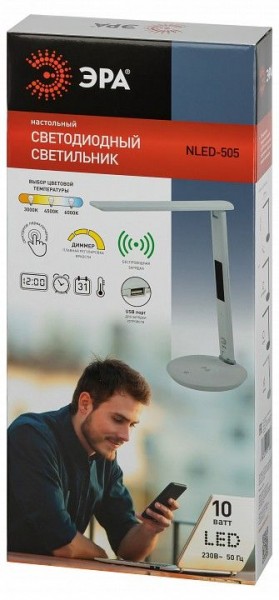 Настольная лампа офисная Эра  NLED-505-10W-W в Менделеевске - mendeleevsk.ok-mebel.com | фото 5