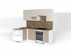 ОЛЬГА Кухонный гарнитур Прайм 2 (1300*2100 мм) в Менделеевске - mendeleevsk.ok-mebel.com | фото 3