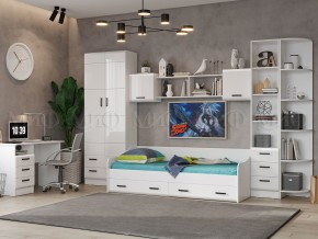 ВЕГА NEW Пенал (Белый глянец/белый) в Менделеевске - mendeleevsk.ok-mebel.com | фото 2
