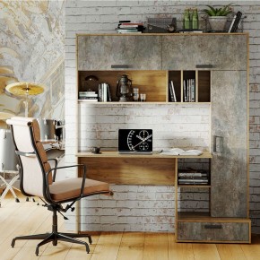 Письменный стол Техно (крафт/бетон) в Менделеевске - mendeleevsk.ok-mebel.com | фото 3