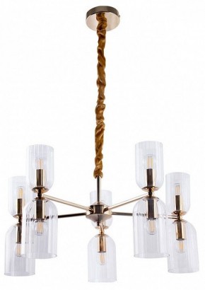 Подвесная люстра Arte Lamp Charm A1623LM-10GO в Менделеевске - mendeleevsk.ok-mebel.com | фото