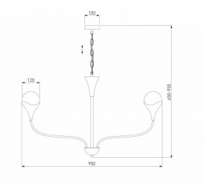 Подвесная люстра Eurosvet Calyx 60169/8 никель в Менделеевске - mendeleevsk.ok-mebel.com | фото 3