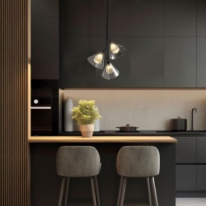 Подвесная люстра Eurosvet Enigma 70161/3 черный в Менделеевске - mendeleevsk.ok-mebel.com | фото 3