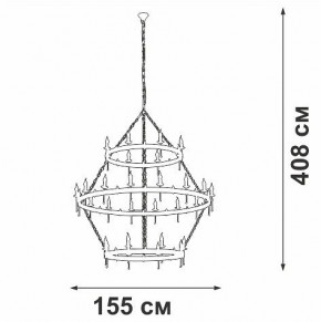Подвесная люстра Vitaluce V1872 V1872-7/16+8+8 в Менделеевске - mendeleevsk.ok-mebel.com | фото 3