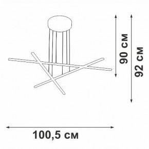 Подвесная люстра Vitaluce V3051 V3051-1/3S в Менделеевске - mendeleevsk.ok-mebel.com | фото 4