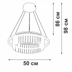 Подвесная люстра Vitaluce V54010 V54010-0/1S в Менделеевске - mendeleevsk.ok-mebel.com | фото 6