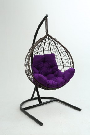 Подвесное кресло Бароло (коричневый/фиолетовый) в Менделеевске - mendeleevsk.ok-mebel.com | фото