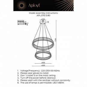 Подвесной светильник Aployt Oriann APL.076.13.80 в Менделеевске - mendeleevsk.ok-mebel.com | фото 2
