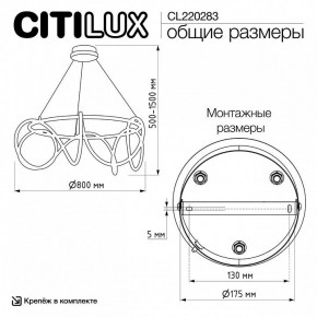 Подвесной светильник Citilux PYTHON CL220283 в Менделеевске - mendeleevsk.ok-mebel.com | фото 8