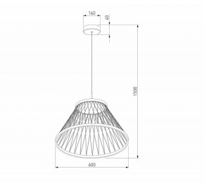 Подвесной светильник Eurosvet Cesta 40017/1 LED коричневый в Менделеевске - mendeleevsk.ok-mebel.com | фото 5